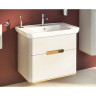 Тумба VITRA SENTO с раковиной, с 2 ящиками, 80 см, с LED подсветкой, цвет матовый белый ( ножки 61069 заказываются отдельно ) 60824